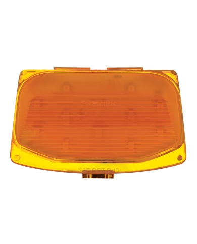 (CARD) 12 LED HARLEY FRONT FENDER TIP LIGHT - AMBER LED/AMBER LENS (CARD) 12 LED HARLEY FRONT FENDER TIP LIGHT - AMBER LED/AMBER LENS