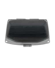 (CARD) 12 LED HARLEY FRONT FENDER TIP LIGHT - AMBER LED/SMOKED LENS