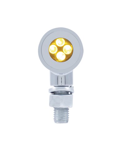 (CARD) 4 LED MINI BULLET MARKER LIGHT - AMBER (CARD) 4 LED MINI BULLET MARKER LIGHT - AMBER