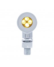 (CARD) 4 LED MINI BULLET MARKER LIGHT - AMBER
