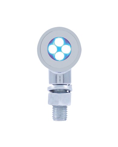 (CARD) 4 LED MINI BULLET MARKER LIGHT - BLUE (CARD) 4 LED MINI BULLET MARKER LIGHT - BLUE