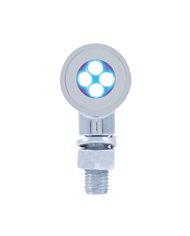 (CARD) 4 LED MINI BULLET MARKER LIGHT - BLUE