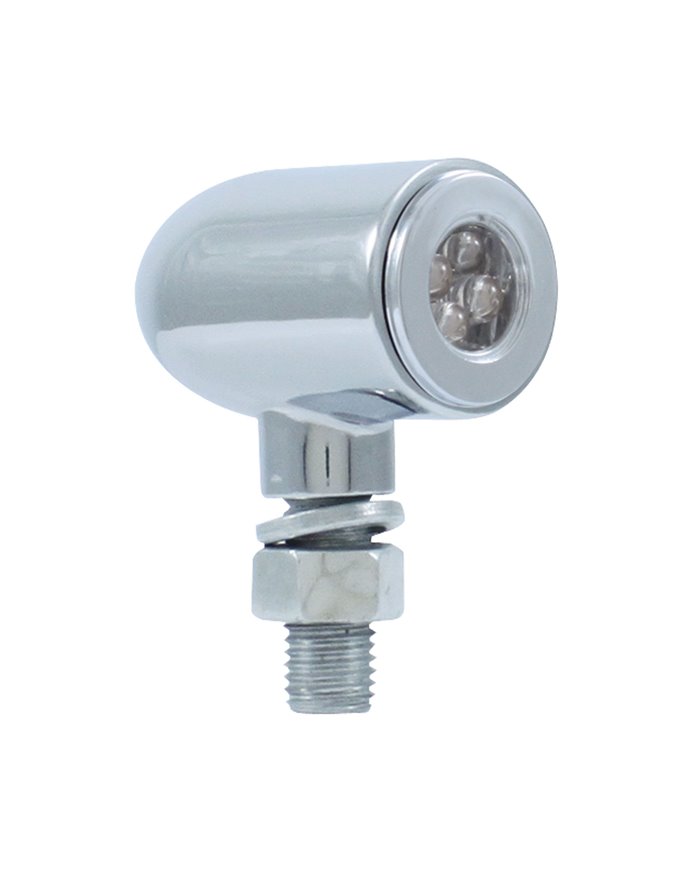 (CARD) 4 LED MINI BULLET MARKER LIGHT - BLUE