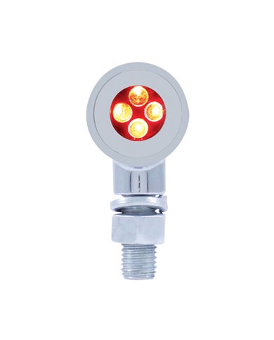 (CARD) 4 LED MINI BULLET MARKER LIGHT - RED (CARD) 4 LED MINI BULLET MARKER LIGHT - RED