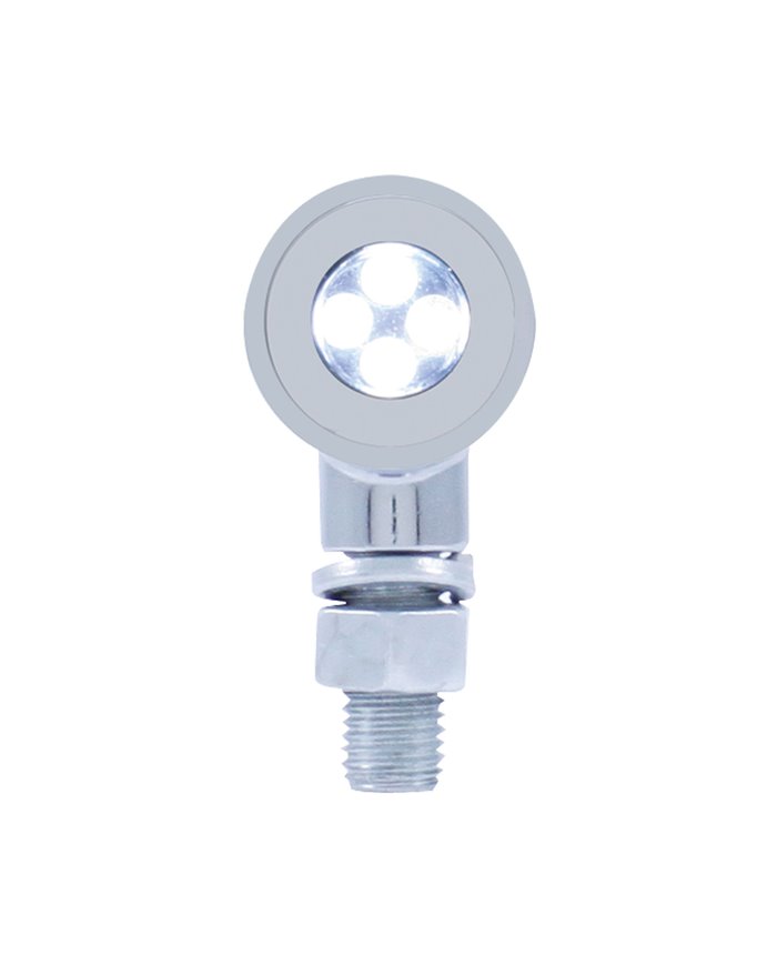 (CARD) 4 LED MINI BULLET MARKER LIGHT - WHITE (CARD) 4 LED MINI BULLET MARKER LIGHT - WHITE