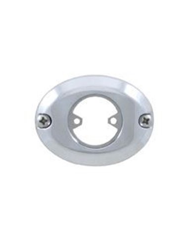 (BULK) CHROME PLASTIC MINI WARNING/STROBE LIGHT FLANGE MOUNTING KIT (BULK) CHROME PLASTIC MINI WARNING/STROBE LIGHT FLANGE MOUNTING KIT