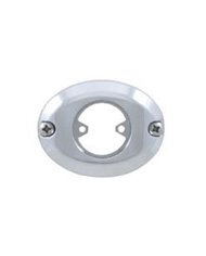 (BULK) CHROME PLASTIC MINI WARNING/STROBE LIGHT FLANGE MOUNTING KIT