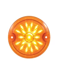 (CARD) 21 LED 3 1/4" ROUND HARLEY DAVIDSON SIGNAL LIGHT WITH 1156 PLUG - AMBER / AMBER LENS (CARD) 21 LED 3 1/4" ROUND HARLEY DAVIDSON SIGNAL LIGHT WITH 1156 PLUG - AMBER / AMBER LENS
