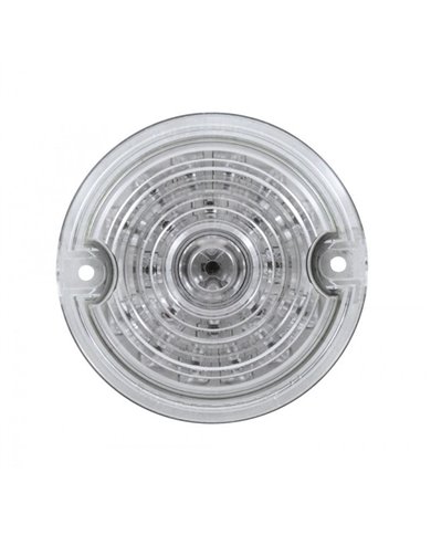(CARD) 21 LED 3 1/4" ROUND HARLEY DAVIDSON SIGNAL LIGHT WITH 1156 PLUG - AMBER / CLEAR LENS (CARD) 21 LED 3 1/4" ROUND HARLEY DAVIDSON SIGNAL LIGHT WITH 1156 PLUG - AMBER / CLEAR LENS