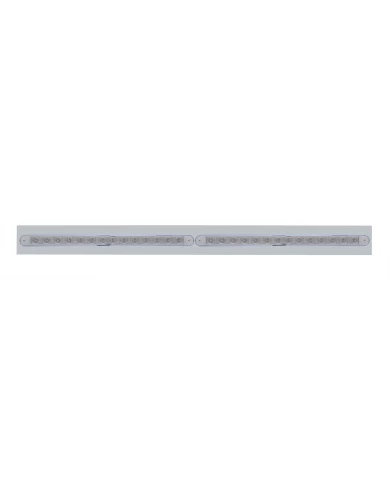(BULK) LED CHROME TOP MUD FLAP PLATE WITH 14 RED LED LIGHT BAR X 2 - CLEAR LENS (BULK) LED CHROME TOP MUD FLAP PLATE WITH 14 RED LED LIGHT BAR X 2 - CLEAR LENS