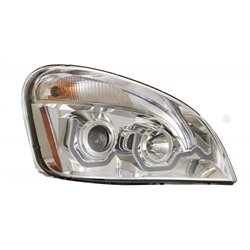 UP31287-Chrome Projection Headlight With White LED Position Light For 2008-2017 Freightliner Cascadia - Passenger