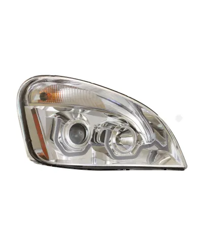 UP31287-Chrome Projection Headlight With White LED Position Light For 2008-2017 Freightliner Cascadia - Passenger
