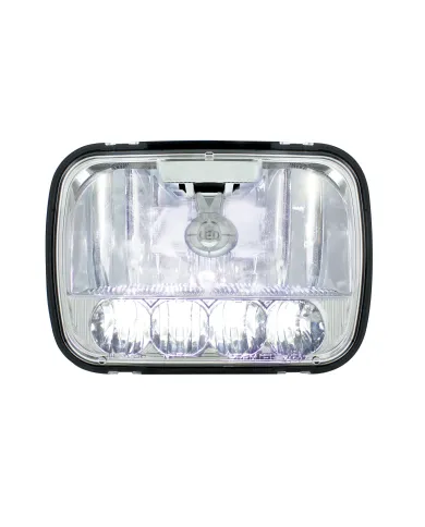 UP31297-ULTRALIT - 5 High Power LED 5" X 7" Crystal Headlight - High & Low Beam