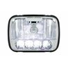 UP31297-ULTRALIT - 5 High Power LED 5" X 7" Crystal Headlight - High & Low Beam
