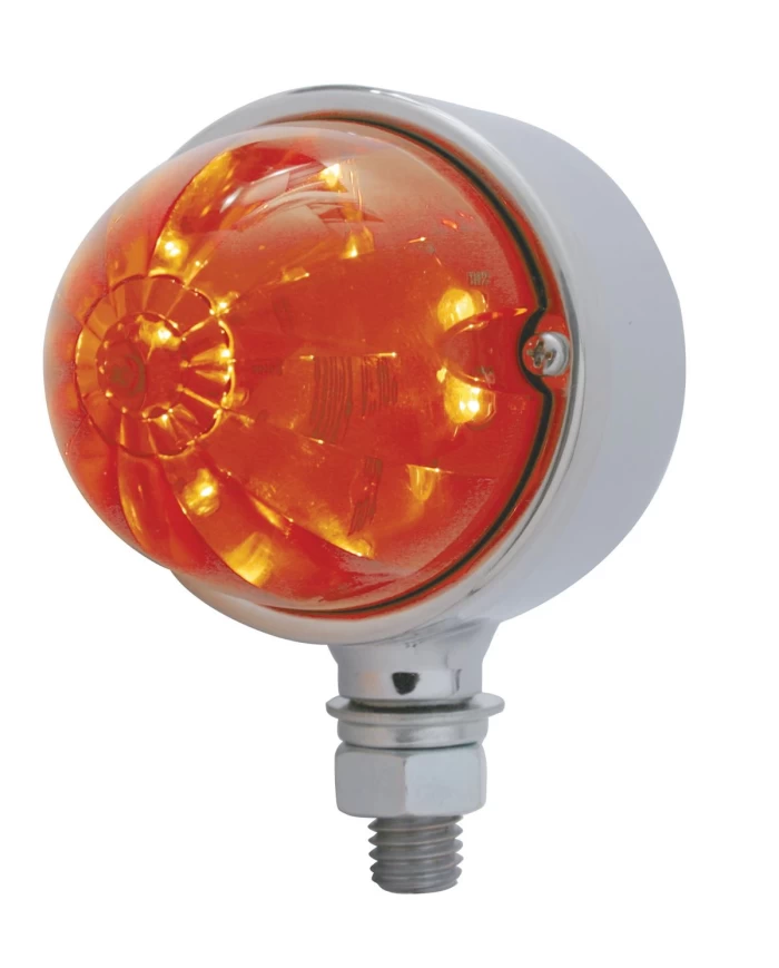 (CARD) 17 AMBER LED SINGLE FACE AUXILIARY WATERMELON LIGHT - DARK AMBER LENS (CARD) 17 AMBER LED SINGLE FACE AUXILIARY WATERMELON LIGHT - DARK AMBER LENS