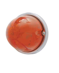 (BULK) 17 AMBER LED AUXILIARY FLUSH MOUNT WATERMELON LIGHT KIT - DARK AMBER LENS