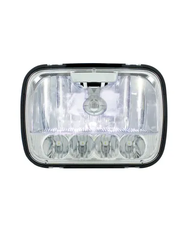 UP31297-ULTRALIT - 5 High Power LED 5" X 7" Crystal Headlight - High & Low Beam