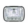 UP31297-ULTRALIT - 5 High Power LED 5" X 7" Crystal Headlight - High & Low Beam