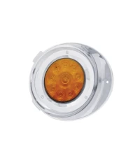 (CARD) 10 AMBER LED FREIGHTLINER PASSENGER SIDE DRL CONVERSION KIT WITHOUT REFLECTOR WITH VISOR - AMBER LENS