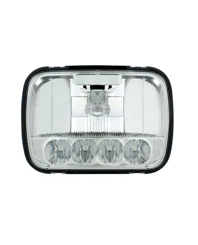 UP31297-ULTRALIT - 5 High Power LED 5" X 7" Crystal Headlight - High & Low Beam