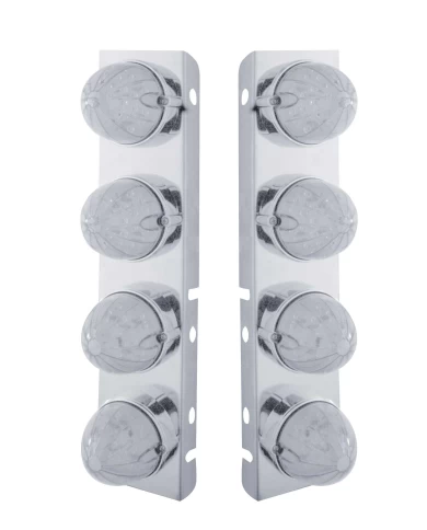 (BULK) S.S. PB AIR CLEANER KIT WITH EIGHT 19 AMBER LED WATERMELON MARKER LIGHT WITHOUT VISOR - CLEAR LENS (BULK) S.S. PB AIR CLEANER KIT WITH EIGHT 19 AMBER LED WATERMELON MARKER LIGHT WITHOUT VISOR - CLEAR LENS