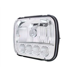 UP31297-ULTRALIT - 5 High Power LED 5" X 7" Crystal Headlight - High & Low Beam