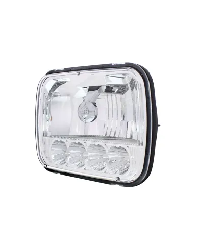 UP31297-ULTRALIT - 5 High Power LED 5" X 7" Crystal Headlight - High & Low Beam