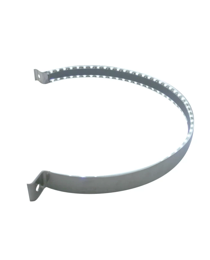 (BULK) 90 LED STAINLESS PETERBILT AIR CLEANER STRAP - WHITE