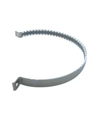 (BULK) 90 LED STAINLESS PETERBILT AIR CLEANER STRAP - WHITE