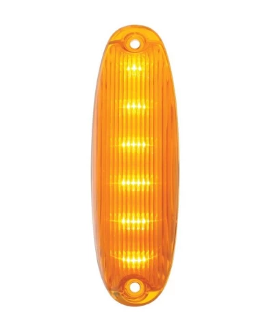 (CARD) 6 LED CAB LIGHTS FOR 2008-2017 FREIGHTLINER CASCADIA - AMBER LED/AMBER LENS (CARD) 6 LED CAB LIGHTS FOR 2008-2017 FREIGHTLINER CASCADIA - AMBER LED/AMBER LENS