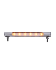 (CARD) 6 LED STAINLESS STEEL TUBE LIGHT - AMBER (CARD) 6 LED STAINLESS STEEL TUBE LIGHT - AMBER