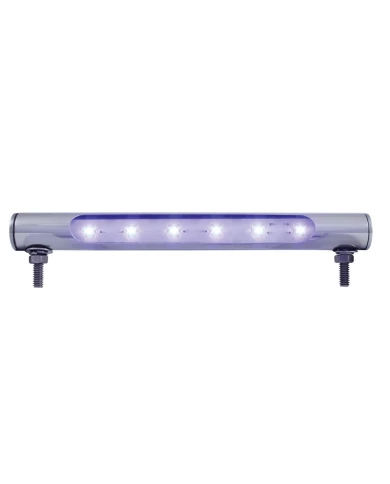 (CARD) 6 LED STAINLESS STEEL TUBE LIGHT - BLUE (CARD) 6 LED STAINLESS STEEL TUBE LIGHT - BLUE