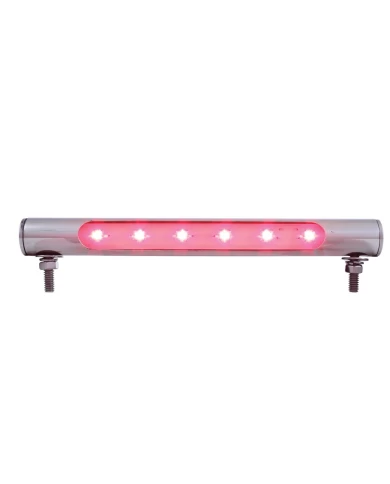 (CARD) 6 LED STAINLESS STEEL TUBE LIGHT - RED (CARD) 6 LED STAINLESS STEEL TUBE LIGHT - RED