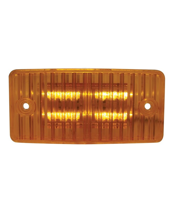(CARD) 16 AMBER LED FREIGHTLINER CAB LIGHT - AMBER LENS