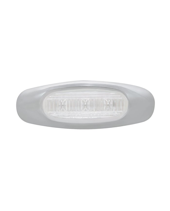 (BULK) 3 AMBER LED CLEARANCE/MARKER LIGHT - CLEAR LENS