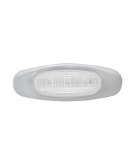 (CARD) 3 RED LED CLEARANCE/MARKER LIGHT - CLEAR LENS