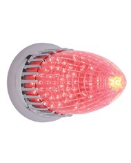 (BOX) 40 RED LED VINTAGE TORPEDO S/T/T FLUSH MOUNT LIGHT - RED LENS (BOX) 40 RED LED VINTAGE TORPEDO S/T/T FLUSH MOUNT LIGHT - RED LENS