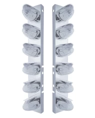 (BULK) S.S. PB AIR CLEANER KIT W/ TWELVE 19 AMBER LED WATERMELON MARKER LIGHT WITH VISOR - CLEAR LENS (BULK) S.S. PB AIR CLEANER KIT W/ TWELVE 19 AMBER LED WATERMELON MARKER LIGHT WITH VISOR - CLEAR LENS