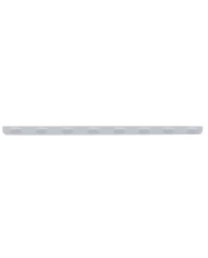 (BULK) STAINLESS STEEL 79.5" X 3.5" BUMPER LIGHT BRACKET WITH EIGHT 12 AMBER LED "PHANTOM I" LIGHT - CLEAR LENS (BULK) STAINLESS STEEL 79.5" X 3.5" BUMPER LIGHT BRACKET WITH EIGHT 12 AMBER LED "PHANTOM I" LIGHT - CLEAR LENS