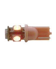 (2/CARD) 5 RED LED 360 DEGREE 194 BULB