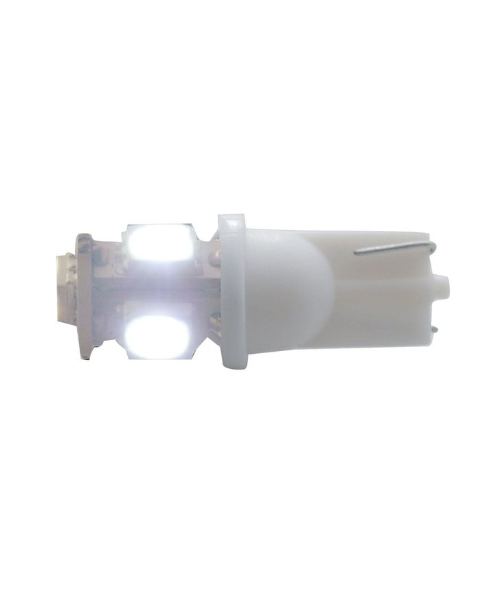 (2/CARD) 5 WHITE LED 360 DEGREE 194 BULB