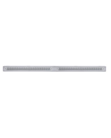 (BULK) STAINLESS STEEL 25 5/16" x 1 3/8" LIGHT BRACKET W/ TWO 19 RED LED 12" REFLECTOR LIGHT BAR - CLEAR LENS (BULK) STAINLESS STEEL 25 5/16" x 1 3/8" LIGHT BRACKET W/ TWO 19 RED LED 12" REFLECTOR LIGHT BAR - CLEAR LENS