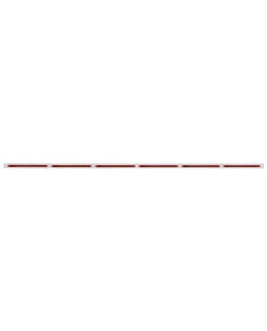 (BULK) STAINLESS STEEL 79 1/2" LIGHT BRACKET W/ SIX 19 RED LED 12" REFLECTOR LIGHT BAR - RED LENS (BULK) STAINLESS STEEL 79 1/2" LIGHT BRACKET W/ SIX 19 RED LED 12" REFLECTOR LIGHT BAR - RED LENS