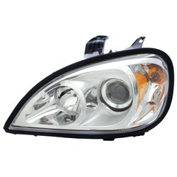 UP31346-Chrome Projection Headlight Set For 2001-2020 Freightliner Columbia (Pair)