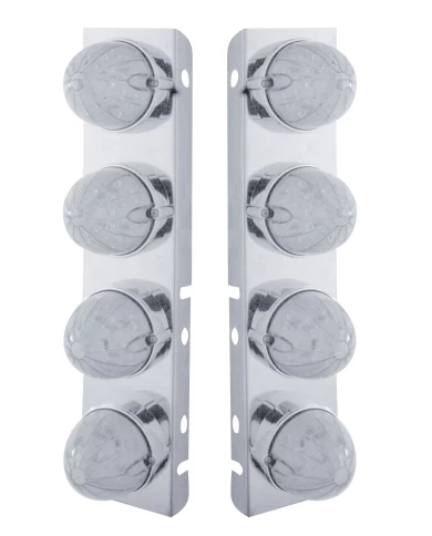 (BULK) S.S. PB AIR CLEANER KIT W/ EIGHT 19 AMBER LED WATERMELON MARKER LIGHT - CLEAR LENS (BULK) S.S. PB AIR CLEANER KIT W/ EIGHT 19 AMBER LED WATERMELON MARKER LIGHT - CLEAR LENS