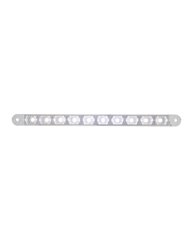 (CARD) 10 LED 9" AUXILIARY LIGHT BAR - WHITE LED/CLEAR LENS