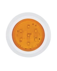 (CARD) 7 SMD LED 2" SLIM CLEARANCE/MARKER LIGHT WITH CHROME PLASTIC BEZEL - AMBER (CARD) 7 SMD LED 2" SLIM CLEARANCE/MARKER LIGHT WITH CHROME PLASTIC BEZEL - AMBER