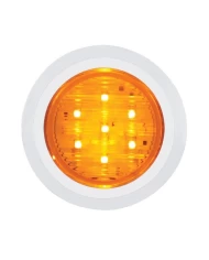 (CARD) 7 SMD LED 2" SLIM CLEARANCE/MARKER LIGHT WITH CHROME PLASTIC BEZEL - AMBER (CARD) 7 SMD LED 2" SLIM CLEARANCE/MARKER LIGHT WITH CHROME PLASTIC BEZEL - AMBER
