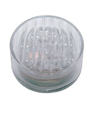 (CARD) 9 WHITE LED 2" AUXILIARY/ UTILITY LIGHT - CLEAR LENS