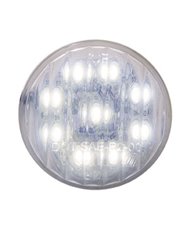 (CARD) 9 WHITE LED 2" AUXILIARY/ UTILITY LIGHT - CLEAR LENS